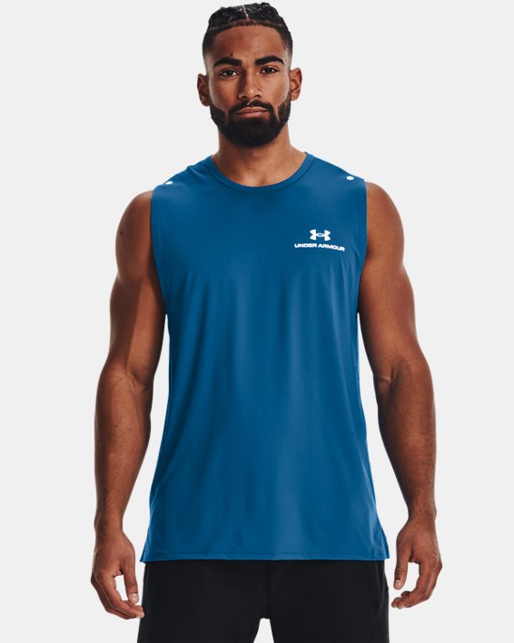 Camiseta sin mangas UA RUSH™ Energy para hombre, Blue, pdpMainDesktop image number 0